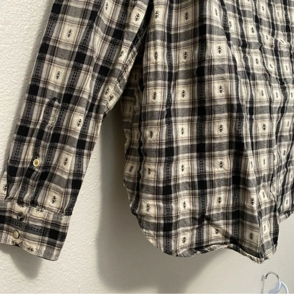 Lucky Brand Men's Classic Fit Plaid Shirt‎ XXL Cabincore Western Rodeo Rustic